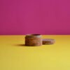 Cinnamon Wood Canister, Small Round