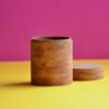 Cinnamon Wood Canister, XL Round